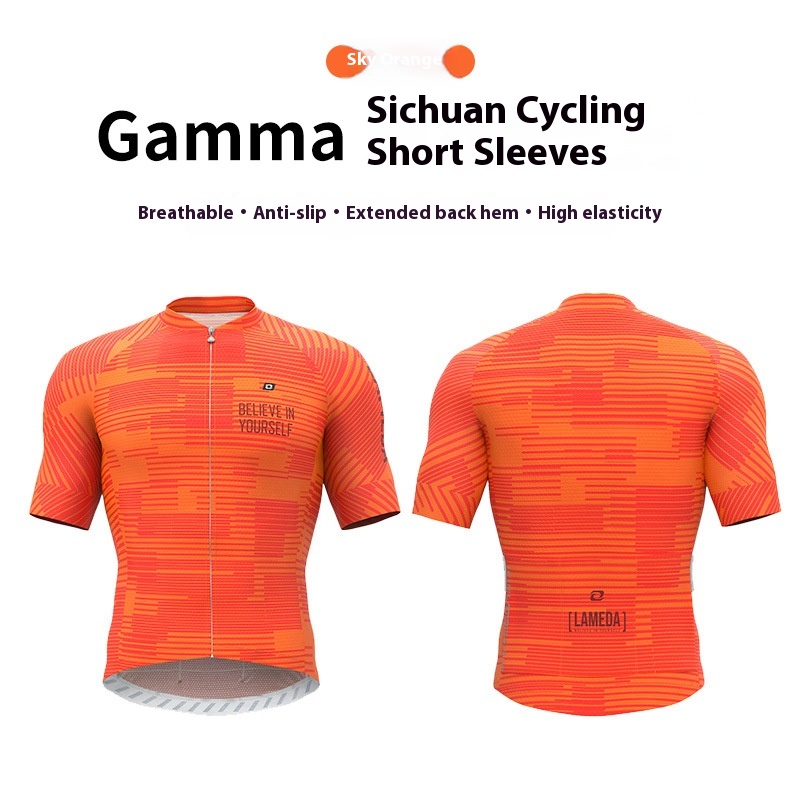 Breathable Short-Sleeve Cycling Top for Mountain and Highway Biking