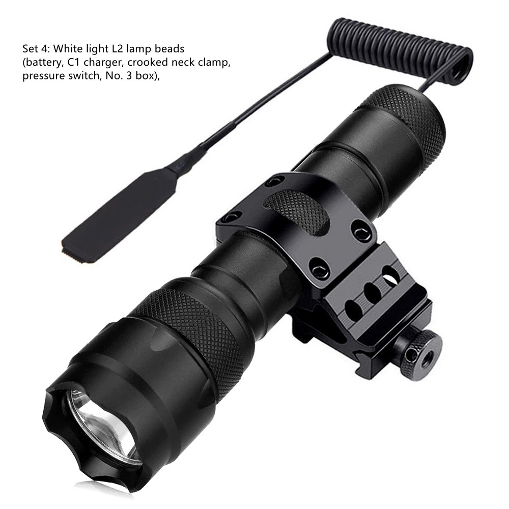 WF 502B T6 Flashlight Set - Durable Wire Control Aluminum Alloy Design