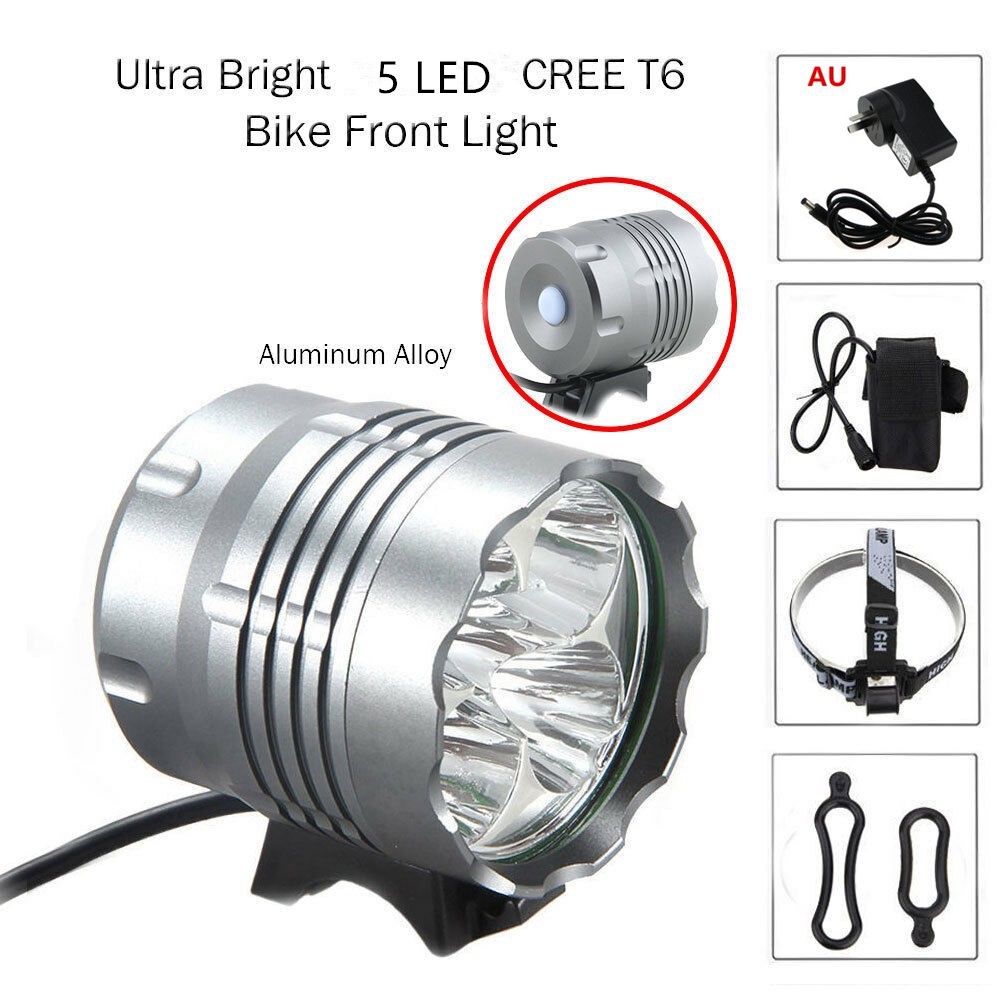 High-Performance LED Mountain Bike Headlight 5T6 | Powerful Bicycle Light