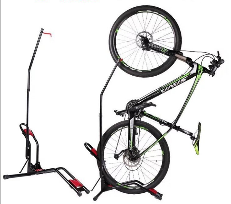 L-shaped Detachable Parking Rack for Car Repair & Mountain Bike Display