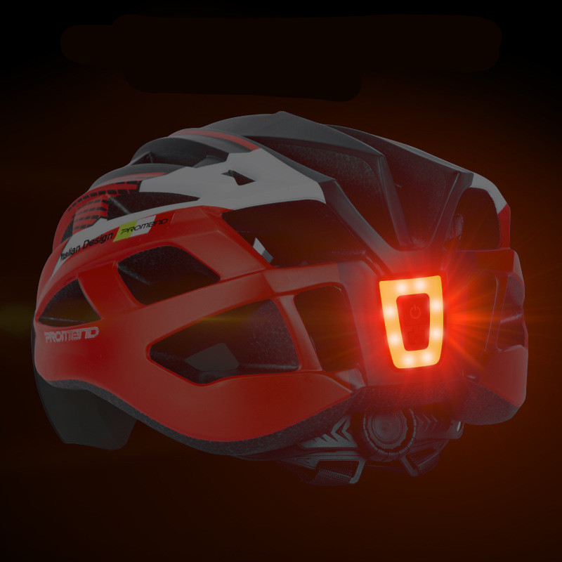 USB Rechargeable Warning Taillight for Bicycle Helmet & Seat Tube - Outdoor Riding Safety Gear