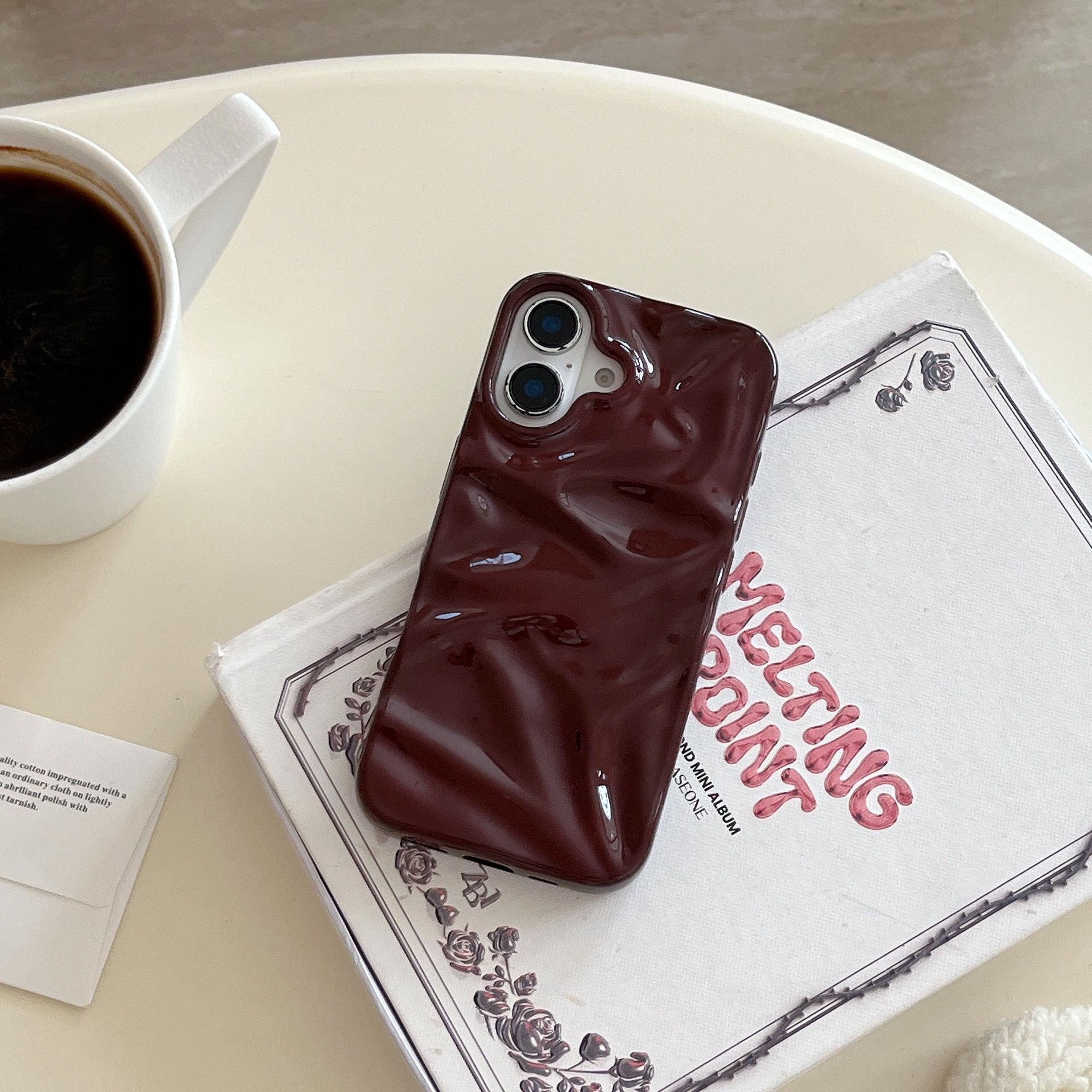 Unique Irregular Pleated 3D Phone Case - Stylish & Eye-Catching Design