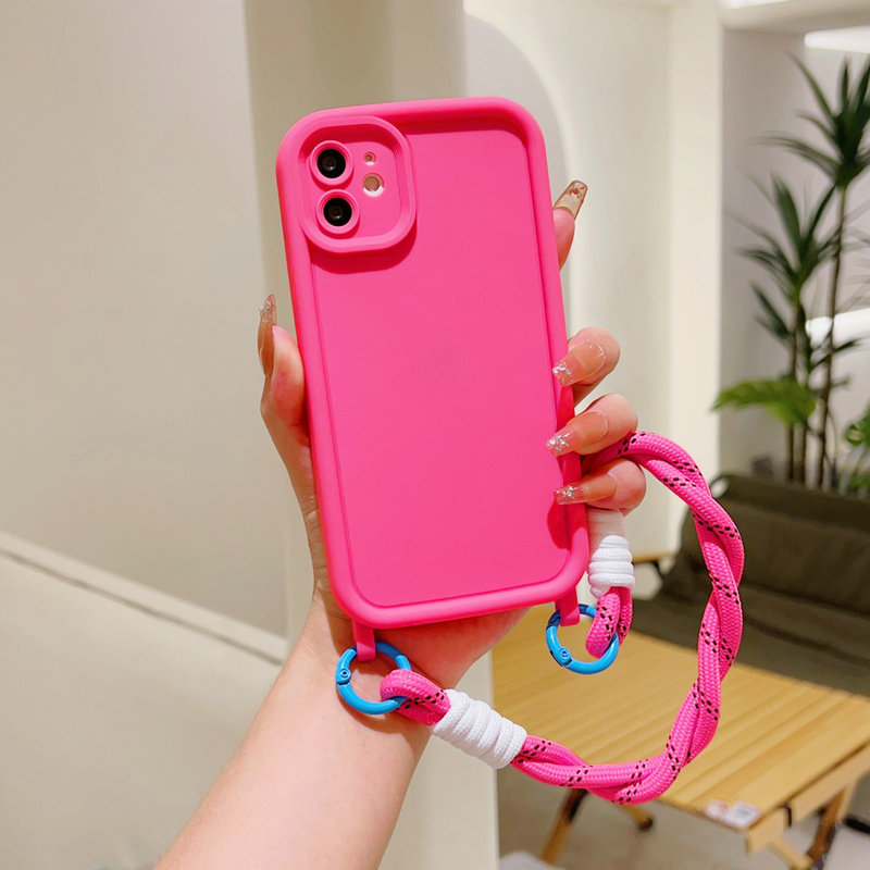 Liquid Silicone Phone Case with Convenient Lanyard Attachment