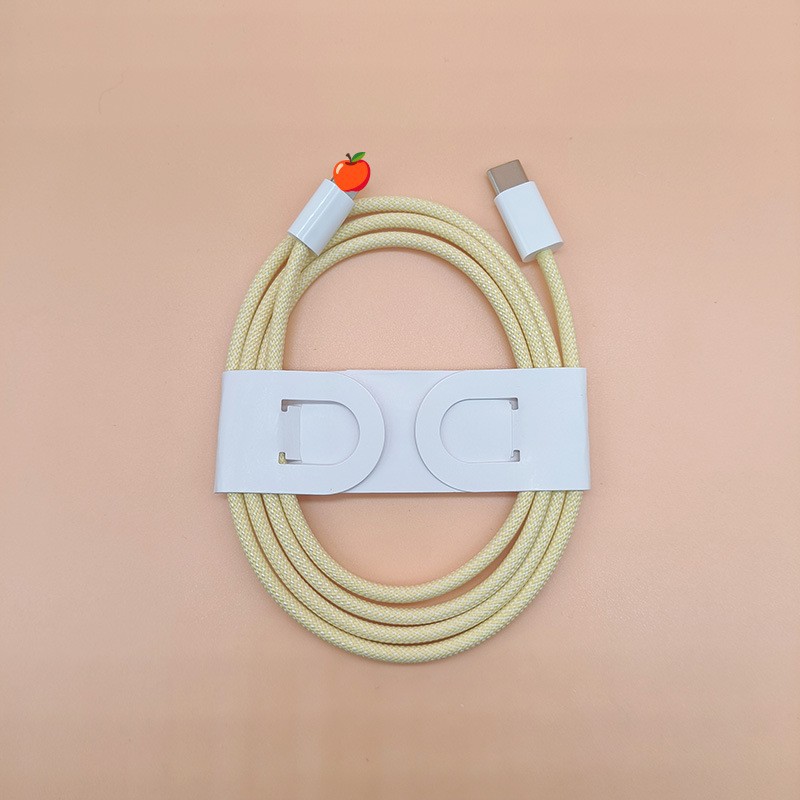 Nylon Braided Macaron PD20W Fast Charging Data Cable for Quick Connectivity