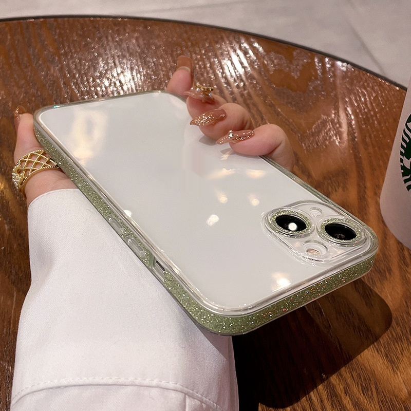 Starry Glitter Transparent Phone Case for iPhone 14 Pro Max - Stylish Protection