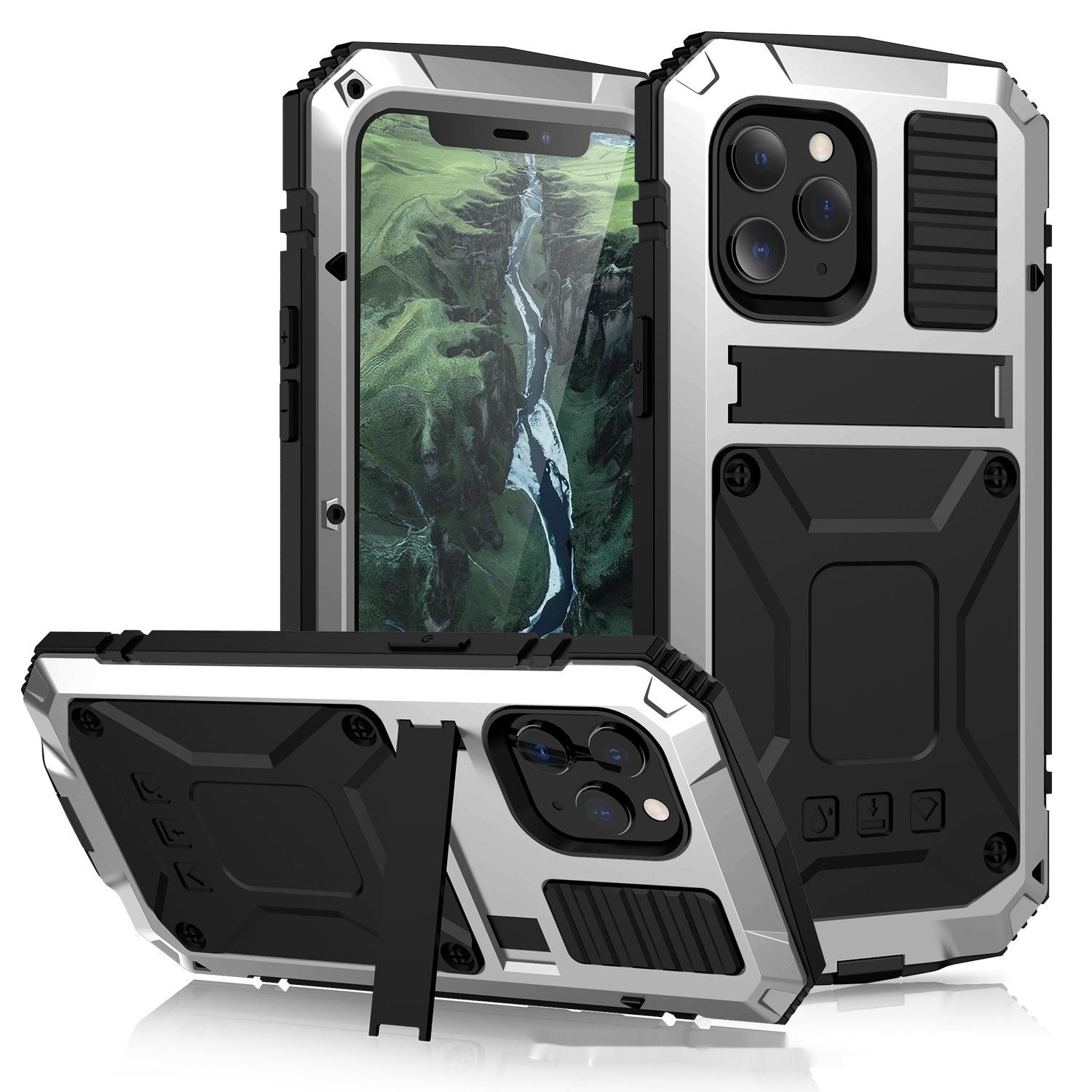Durable Metal Full Package Mobile Phone Case - Anti-Drop Protection