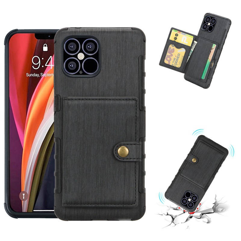 Premium Leather Card Sticker Protective Phone Case Cover