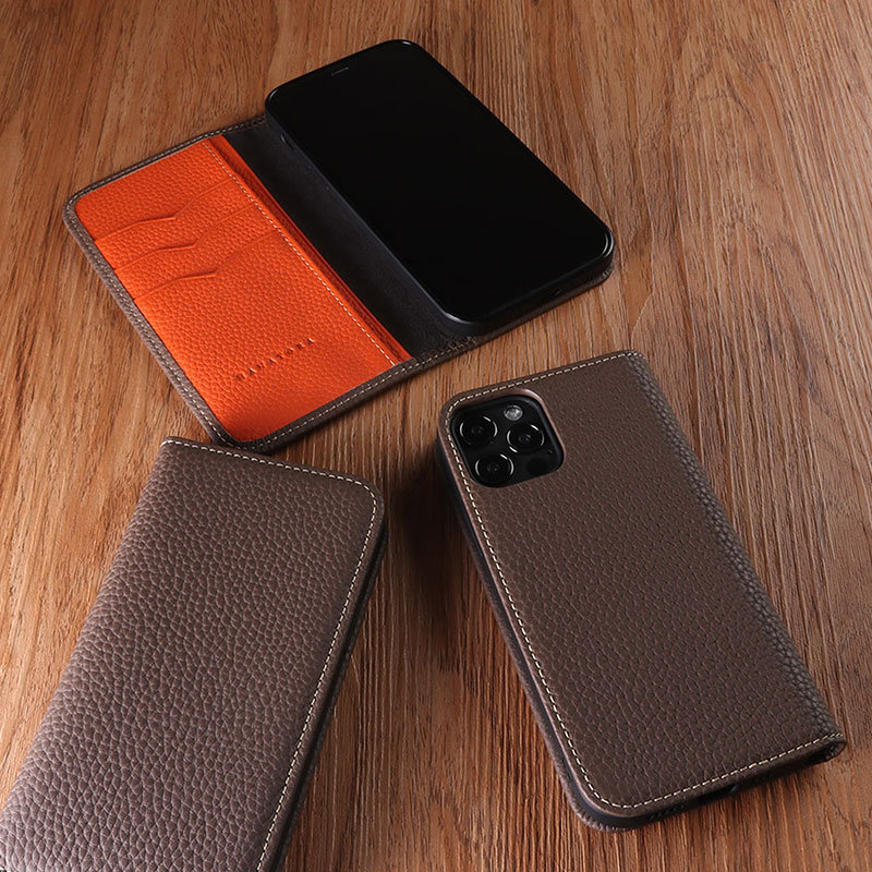Durable Leather Case: Drop-Resistant Flip Cover for Ultimate Protection