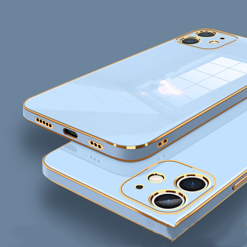 Electroplated Glass Lens Phone Case - All-Inclusive Protective Cover