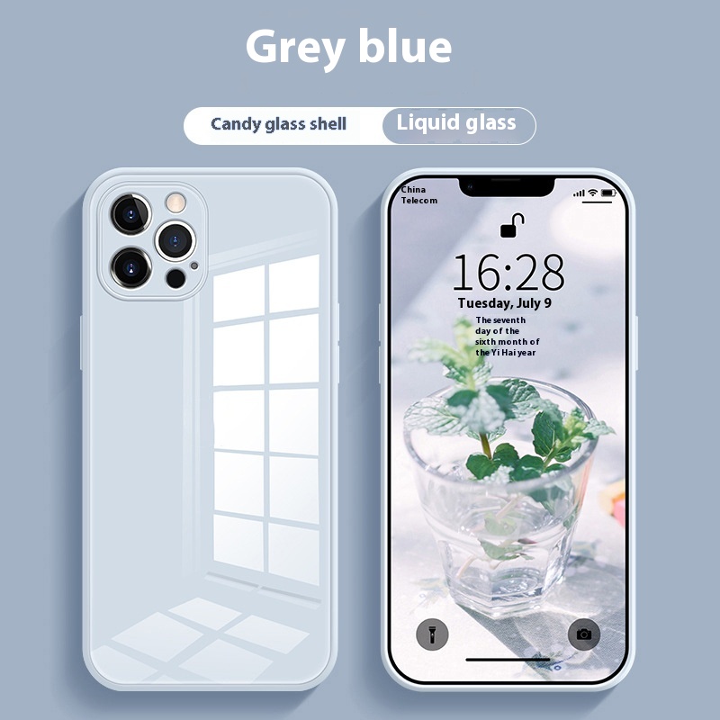 Durable White Tempered Glass All-in-One Drop-Resistant Phone Case