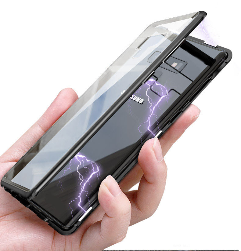 Durable Metal Frame Magnetic Tempered Glass Protective Cover for Ultimate Safety