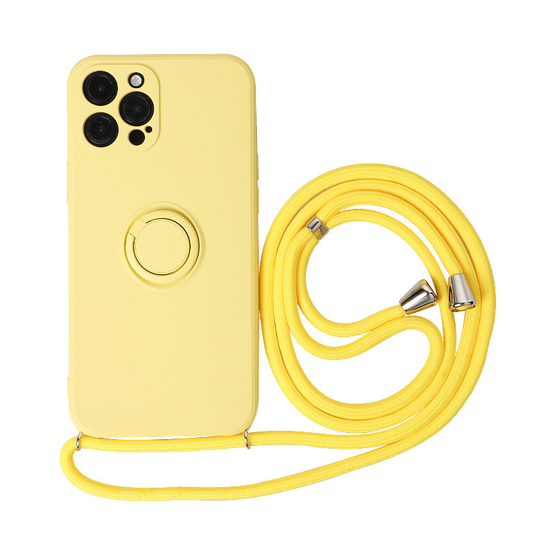 Liquid Silicone Magnetic Phone Case with Ring Bracket for Secure Grip