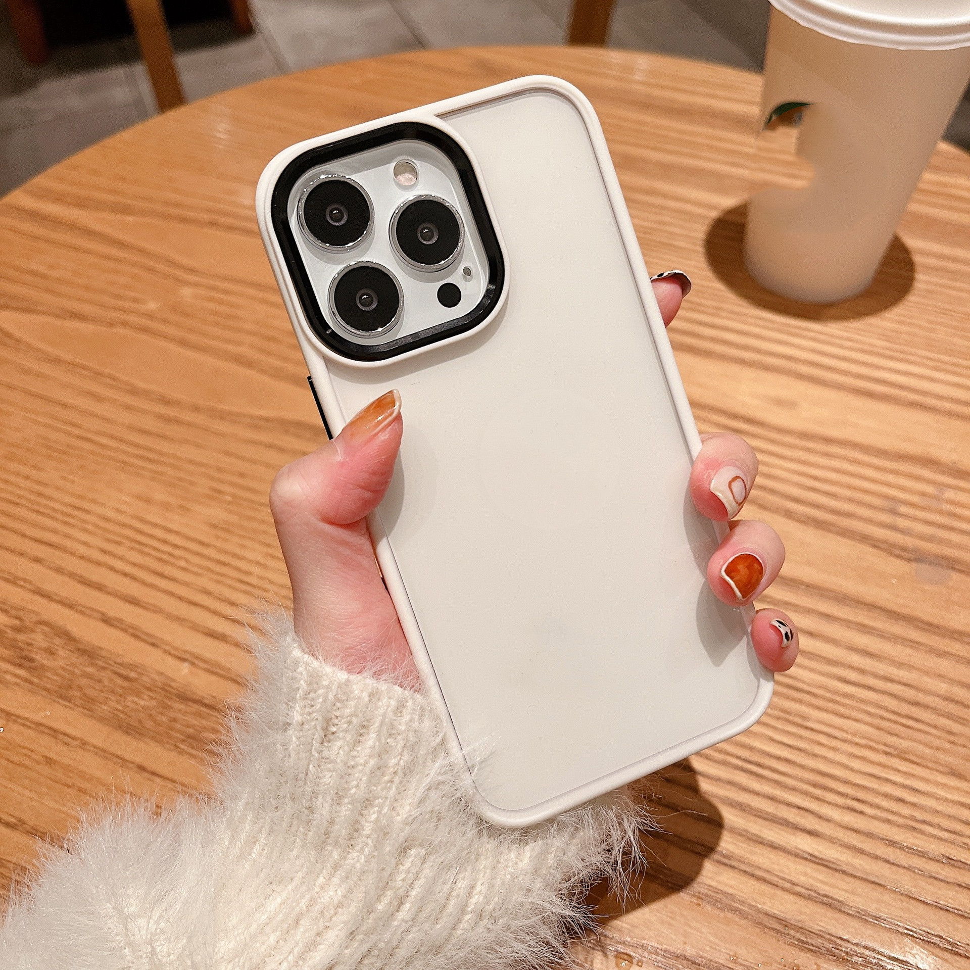 Premium Metal Ring Transparent Phone Case for Ultimate Protection