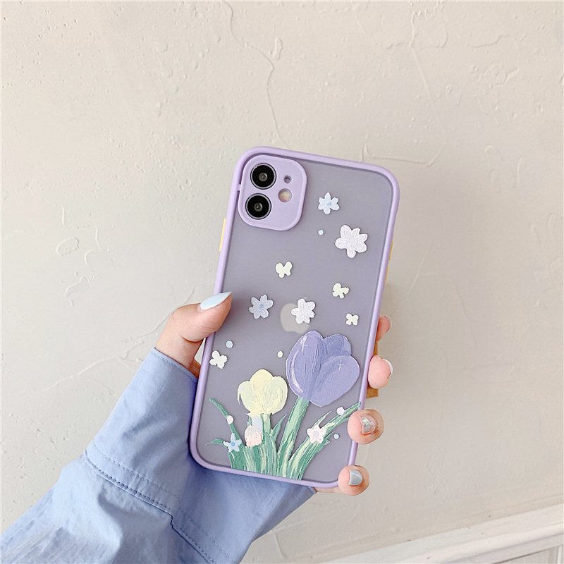 Stylish Flowers for iPhone X XR Case - Compatible with Apple 11 for Women