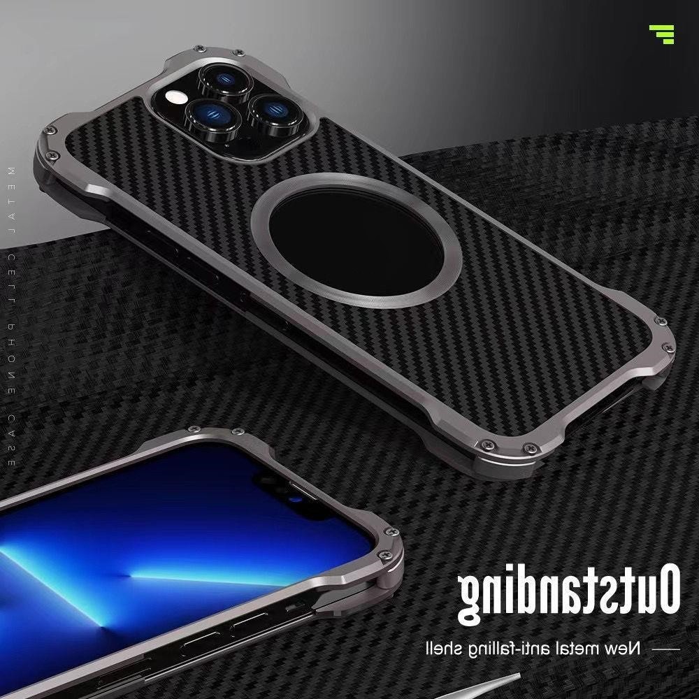 Comprehensive Metal Phone Case - Breathable Hollow Design, Drop-Resistant Protective Cover