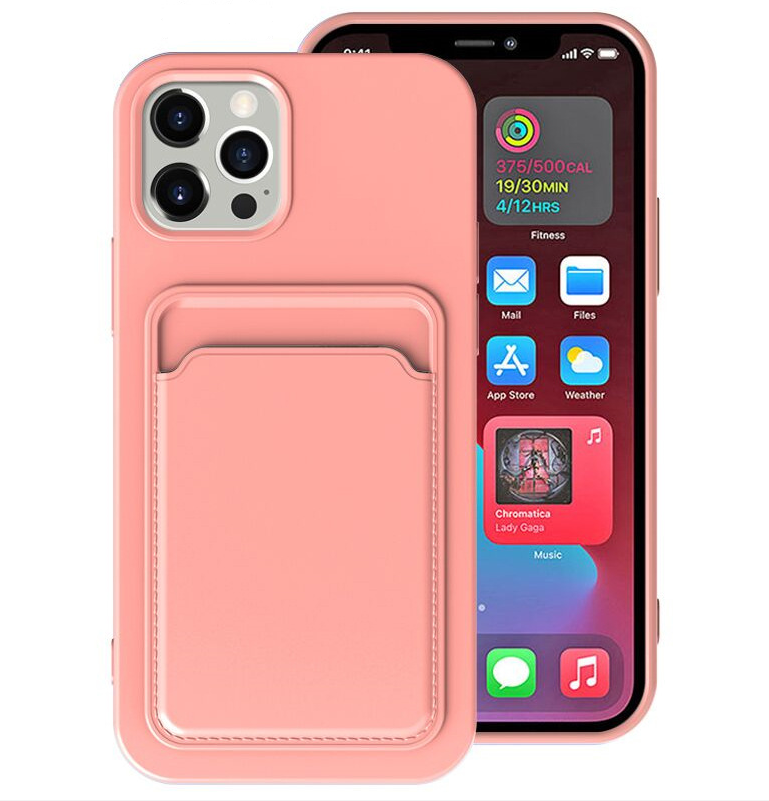 Vibrant Candy Color Case with Convenient Card Holder for Stylish Protection