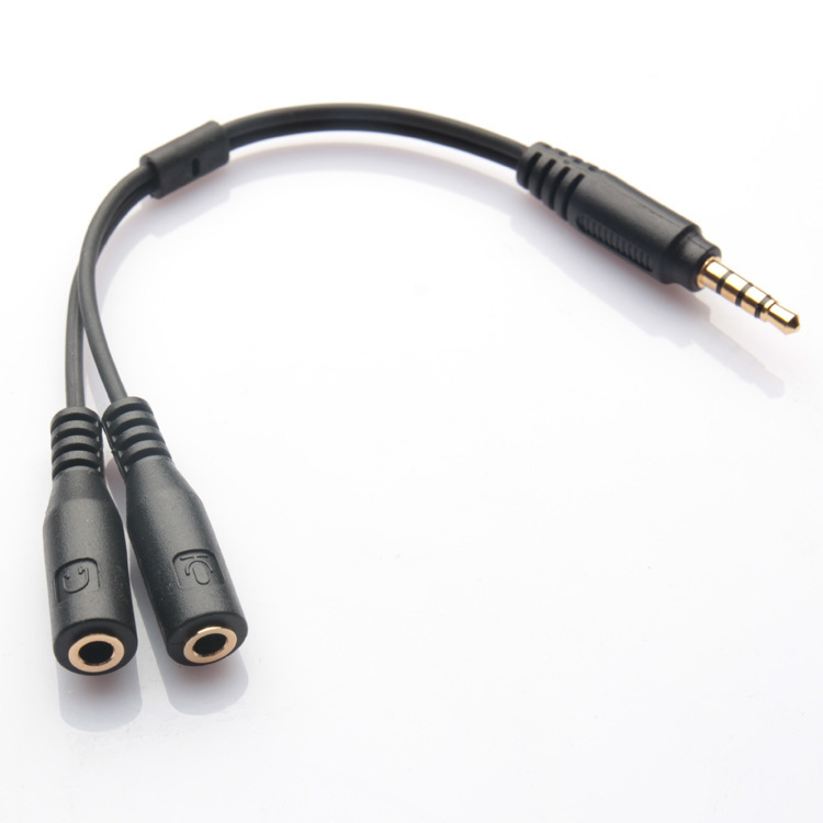 Apple-Compatible iPhone Microphone Adapter for Karaoke Audio – Dual Line Connection