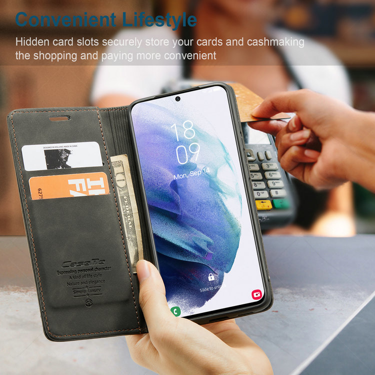 Premium Flip Leather Case with Anti-Drop Protection and Magnetic Closure for Phones