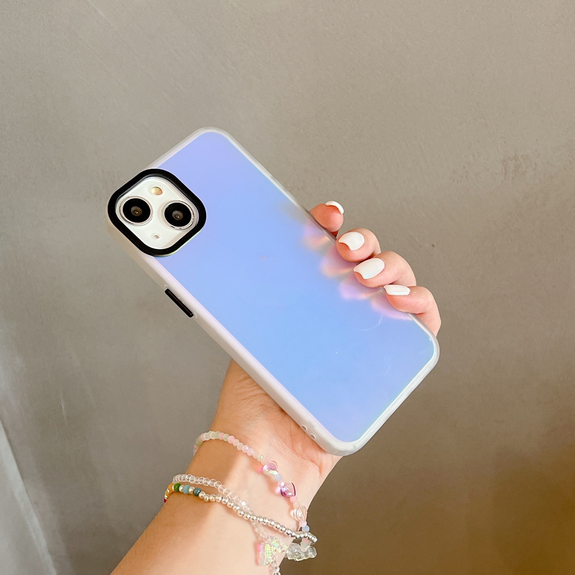 Laser Gradient Frosted Phone Case - Transparent Design for Ultimate Style
