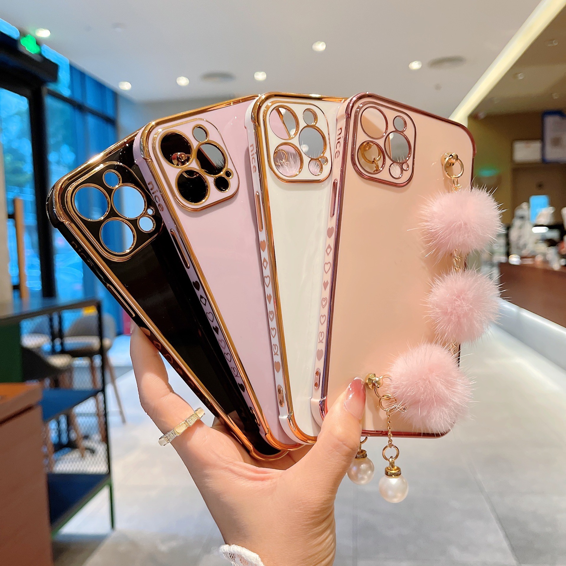 Plush Love Bracelet Phone Case - Stylish and Protective Shell