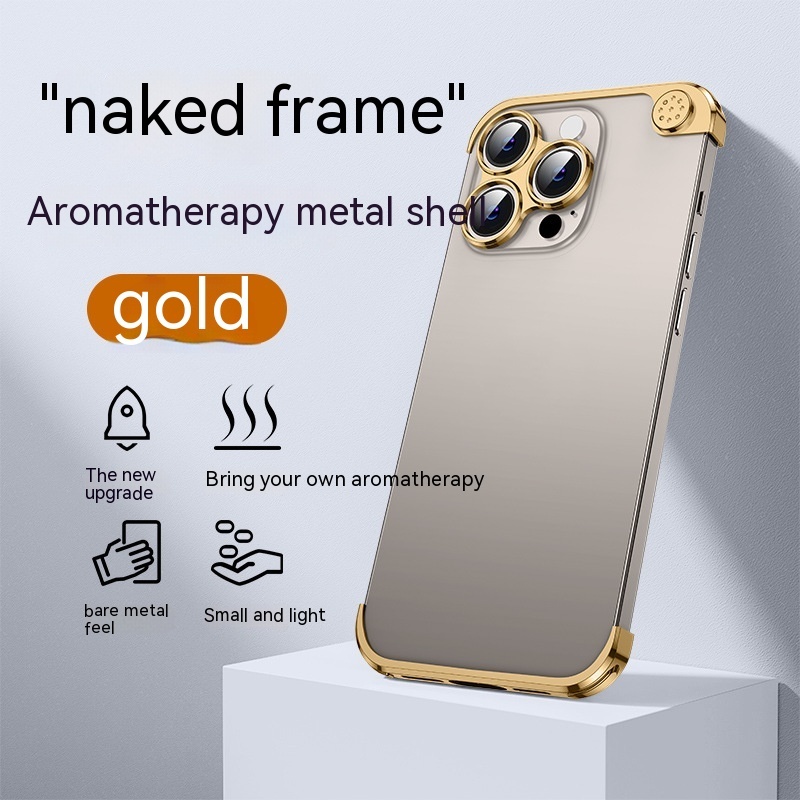 Universal Aromatherapy Metal Phone Case - Stylish & Functional Mobile Protection