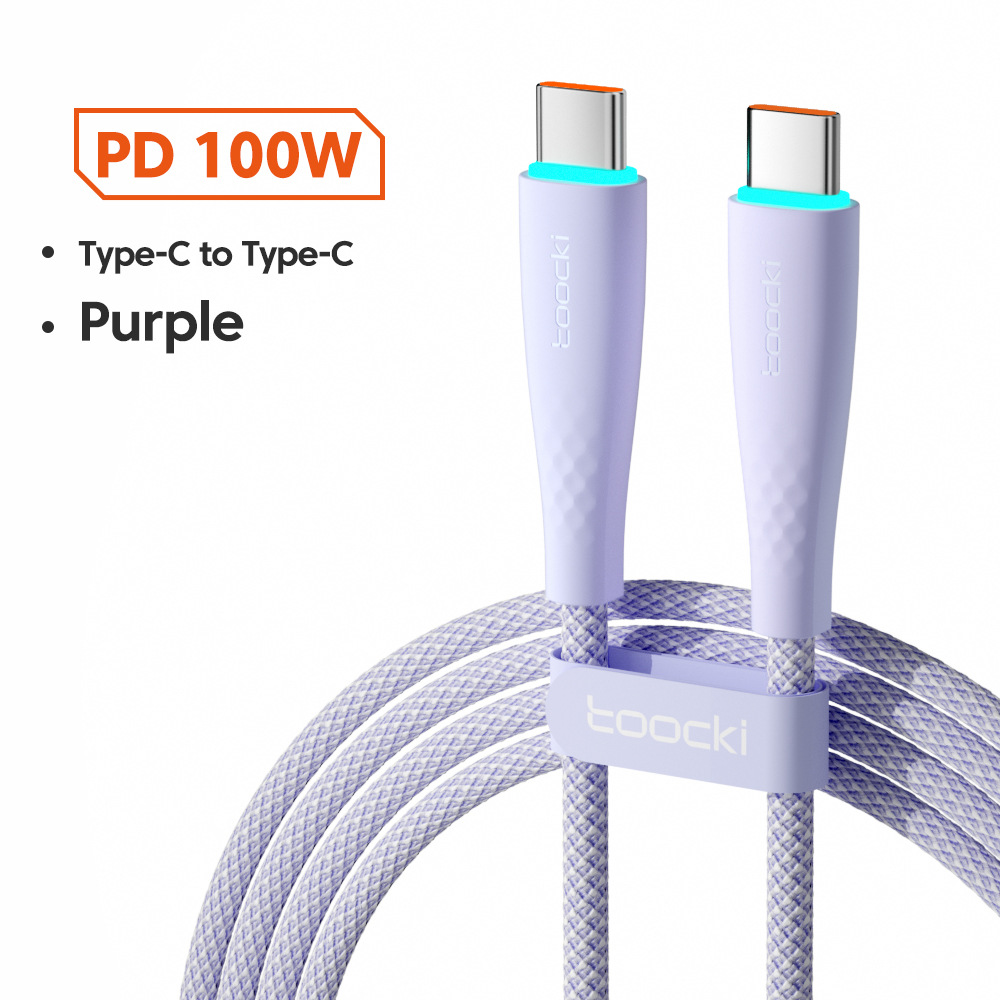 High-Speed 100W USB Type C to USB C Cable for 66W Fast Charging