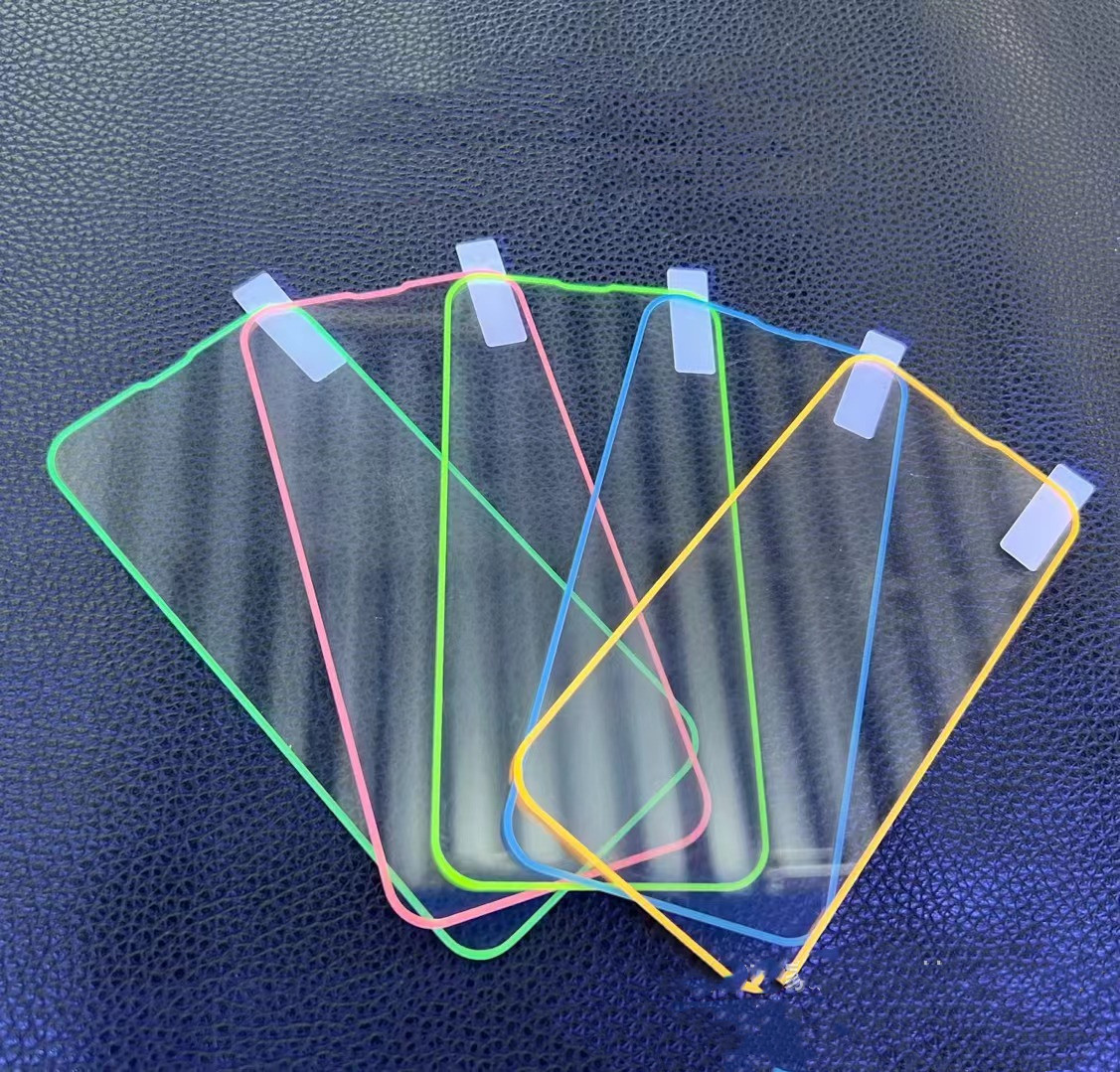 Fluorescent Tempered Glass Film for Full Screen Protection