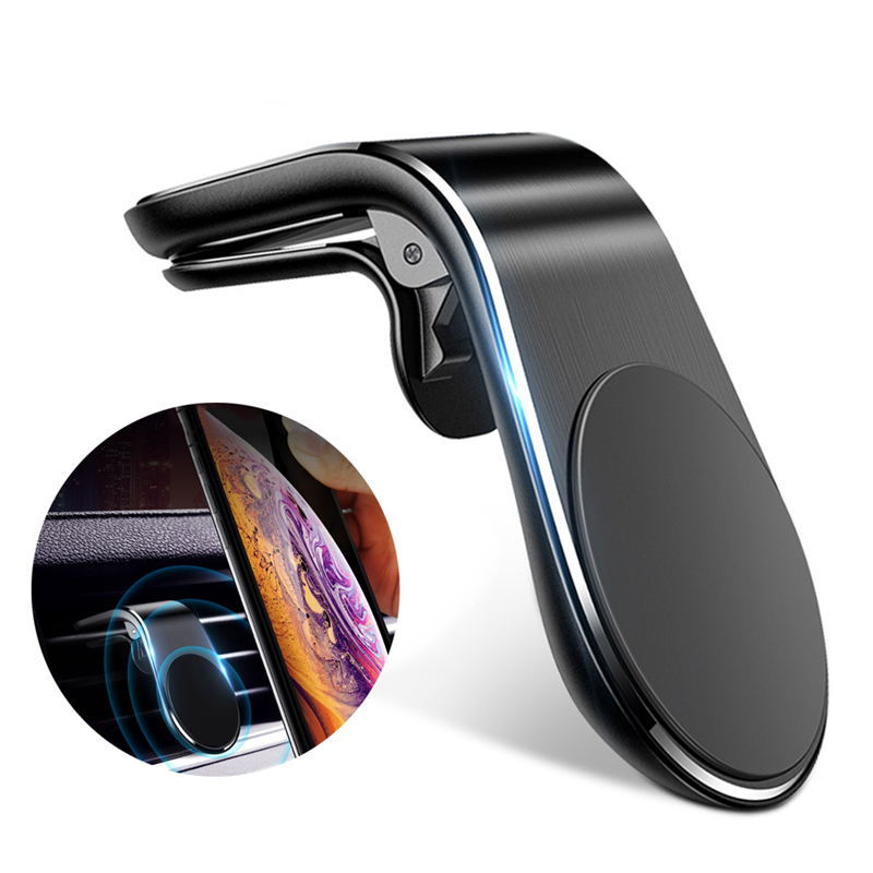 Magnetic Car Phone Holder Stand - 360° Air Vent Mount for GPS & Devices