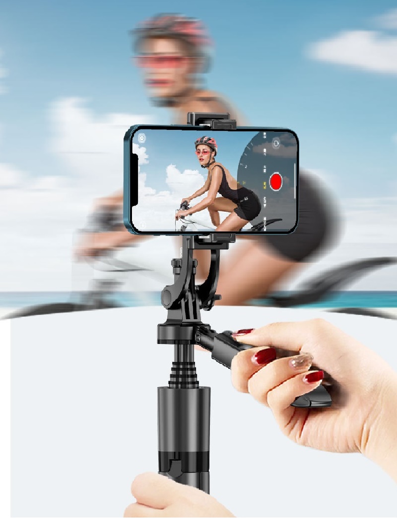360 Auto Face Tracking Gimbal - AI Smart Phone Holder for Video Vlogs & Live Streaming Stabilizer Tripod