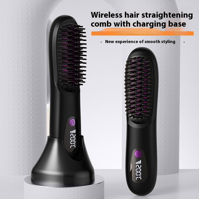LCD Electric Comb for Straight Hair Styling - Hair Charging Tool