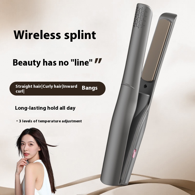 Portable Radio Splint Hair Straightener with USB Charging - Effortless Styling
