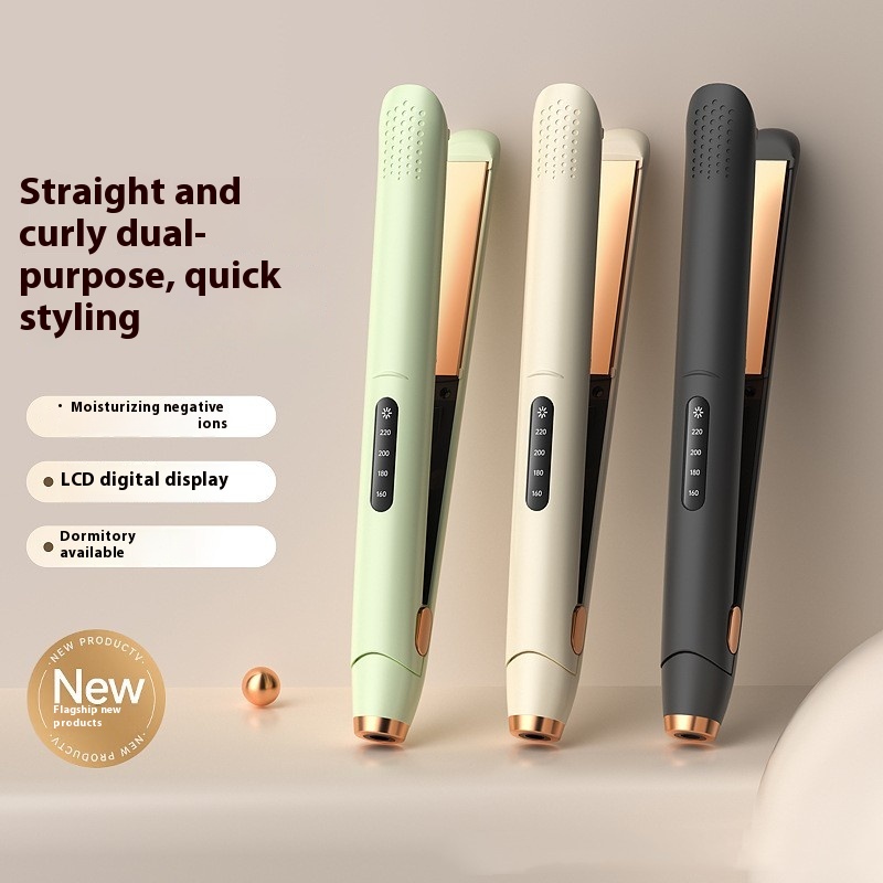 LCD Screen Hair Straightener with Multi-gear Temperature Control - Dual-use Styling Tool