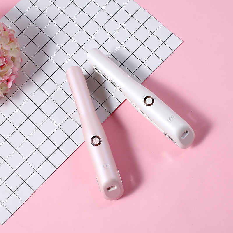 Mini USB Hair Straightener Clip - Charging Straight Board for Bangs & Styling