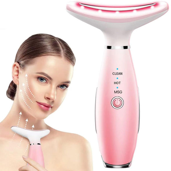 Pink Facial and Neck Massager - Ultimate Neck Beauty Device for Relaxation