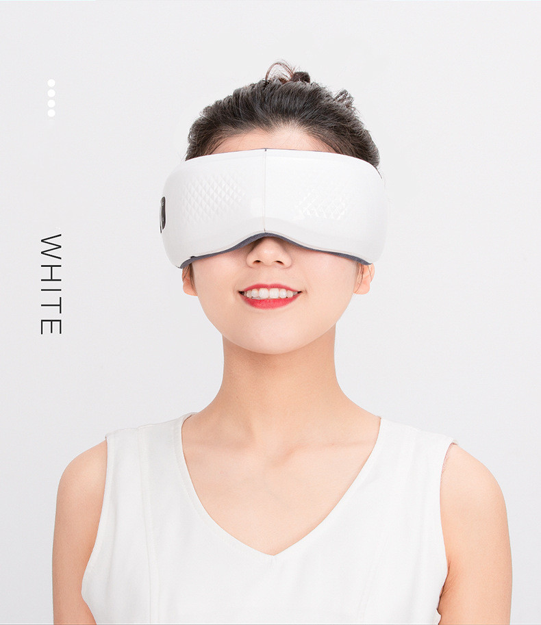Bluetooth-Compatible Vibrating Hot Compress Airbag Kneading Eye Protection Device for Sleep Aid
