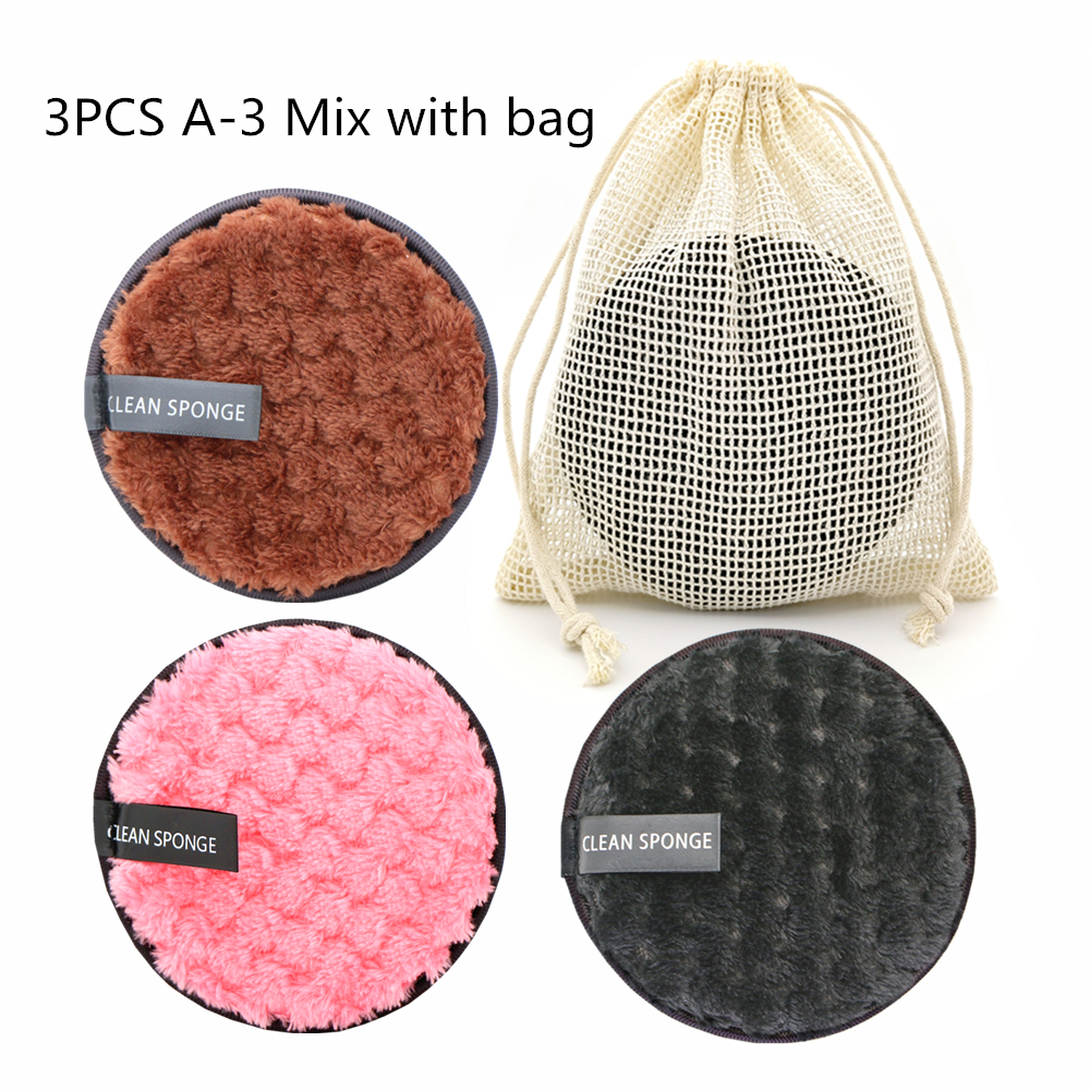 Pineapple Grid Round Cleansing Pad - Water Cleansing Cotton Makeup Remover Puff