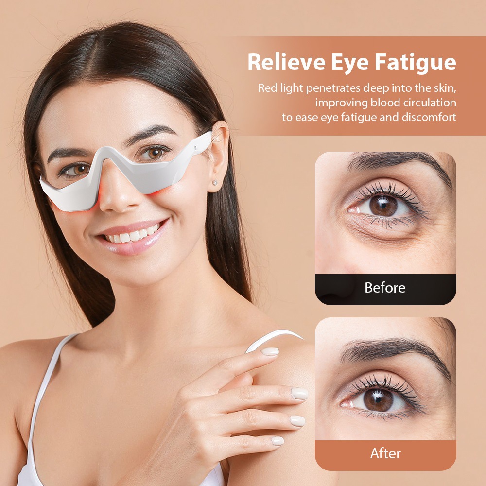 Eye Massager for Eye Fatigue Relief – Under-Eye Massage Glasses for Tired Eyes