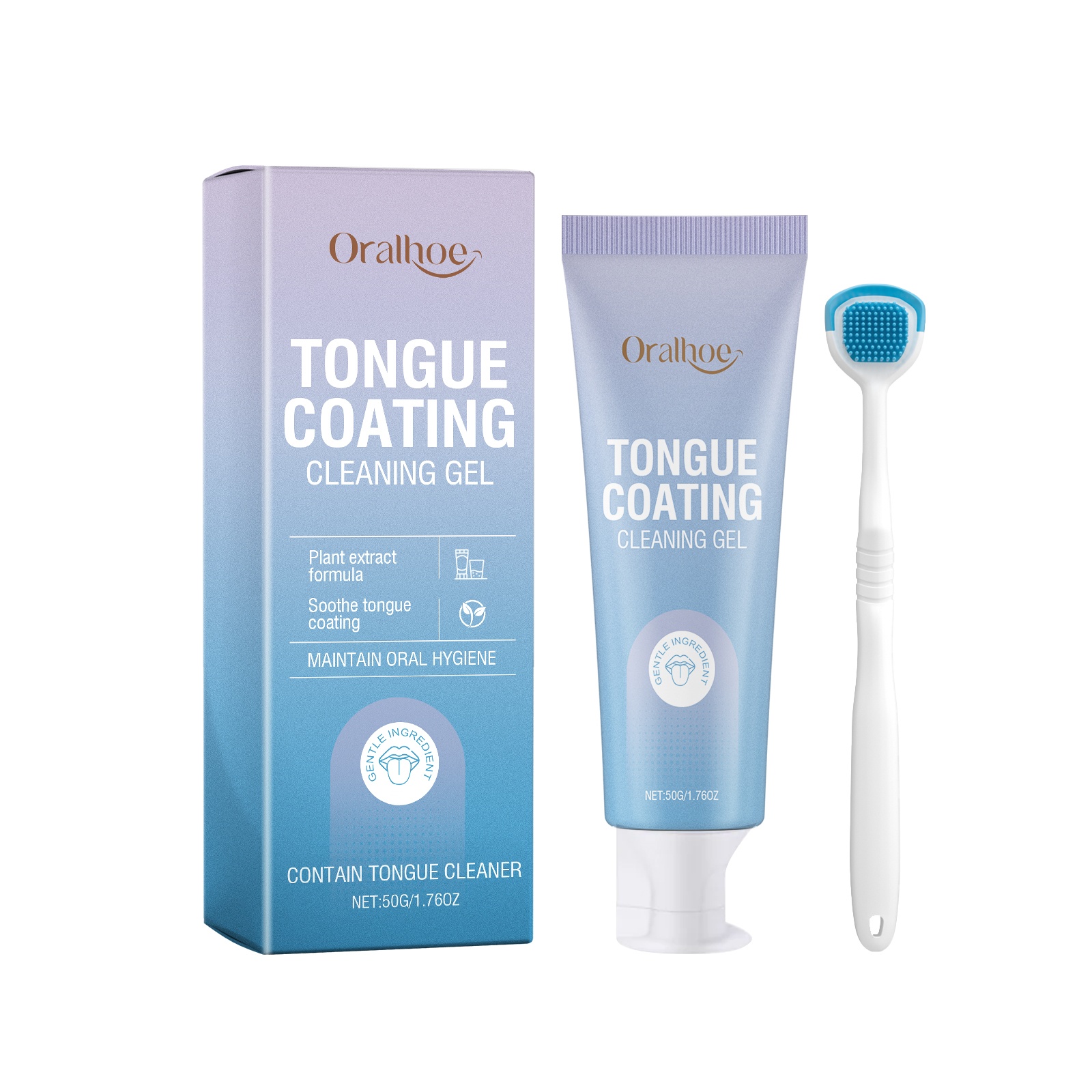 Effective Tongue Coating Cleaning Gel for Fresh Breath and Oral Hygiene