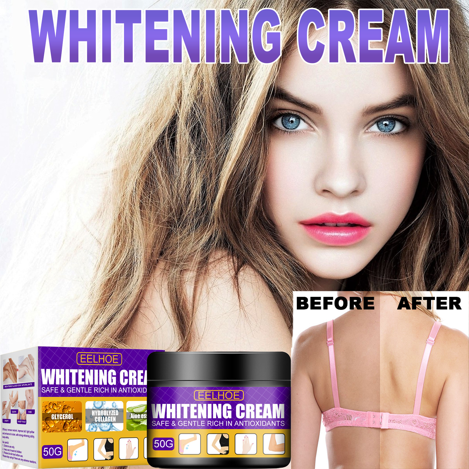 Brightening Skin Color Moisturizing Cream for Fading Melanin Reduction