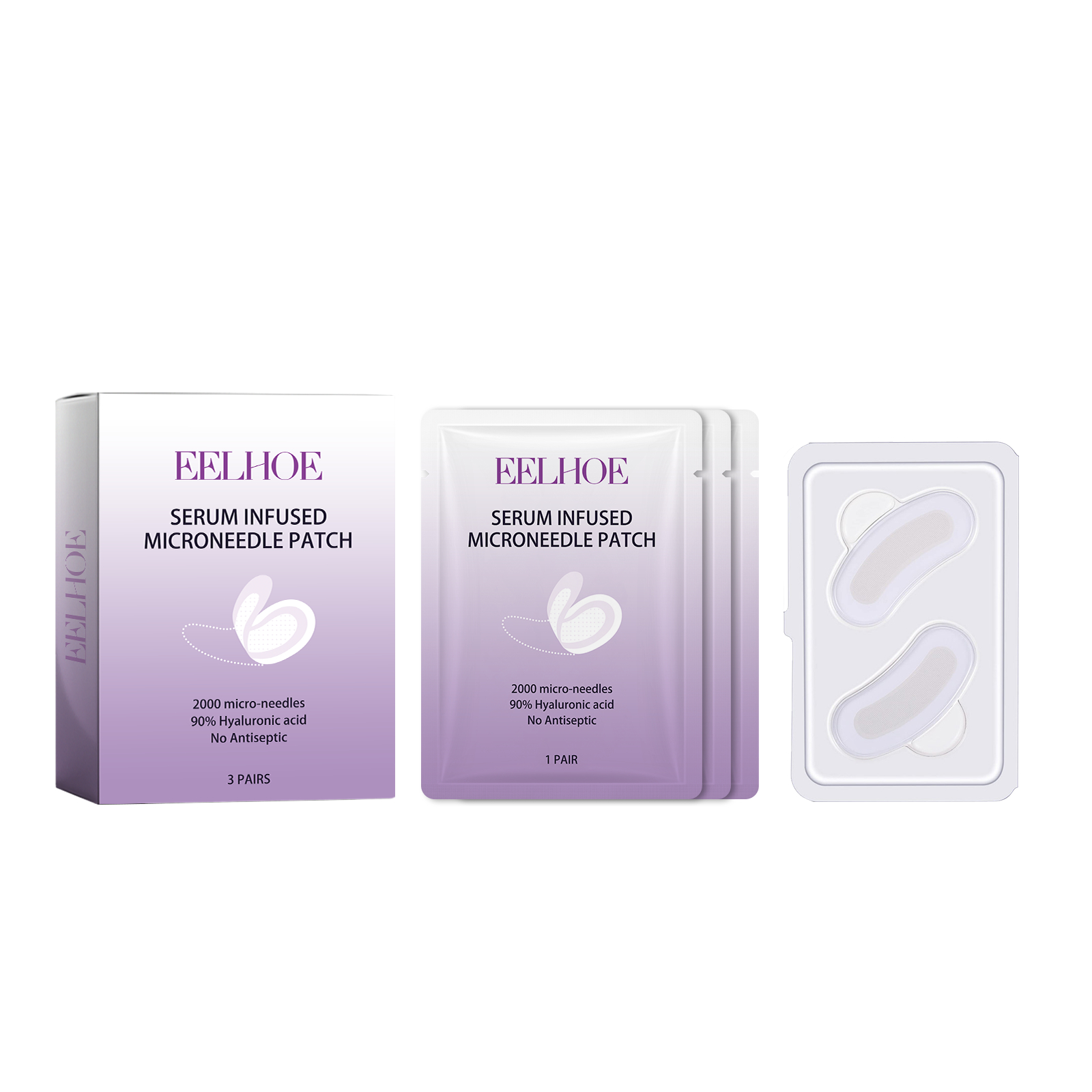 Hyaluronic Acid Anti-Wrinkle Eye Patch with Caressing Microcrystals
