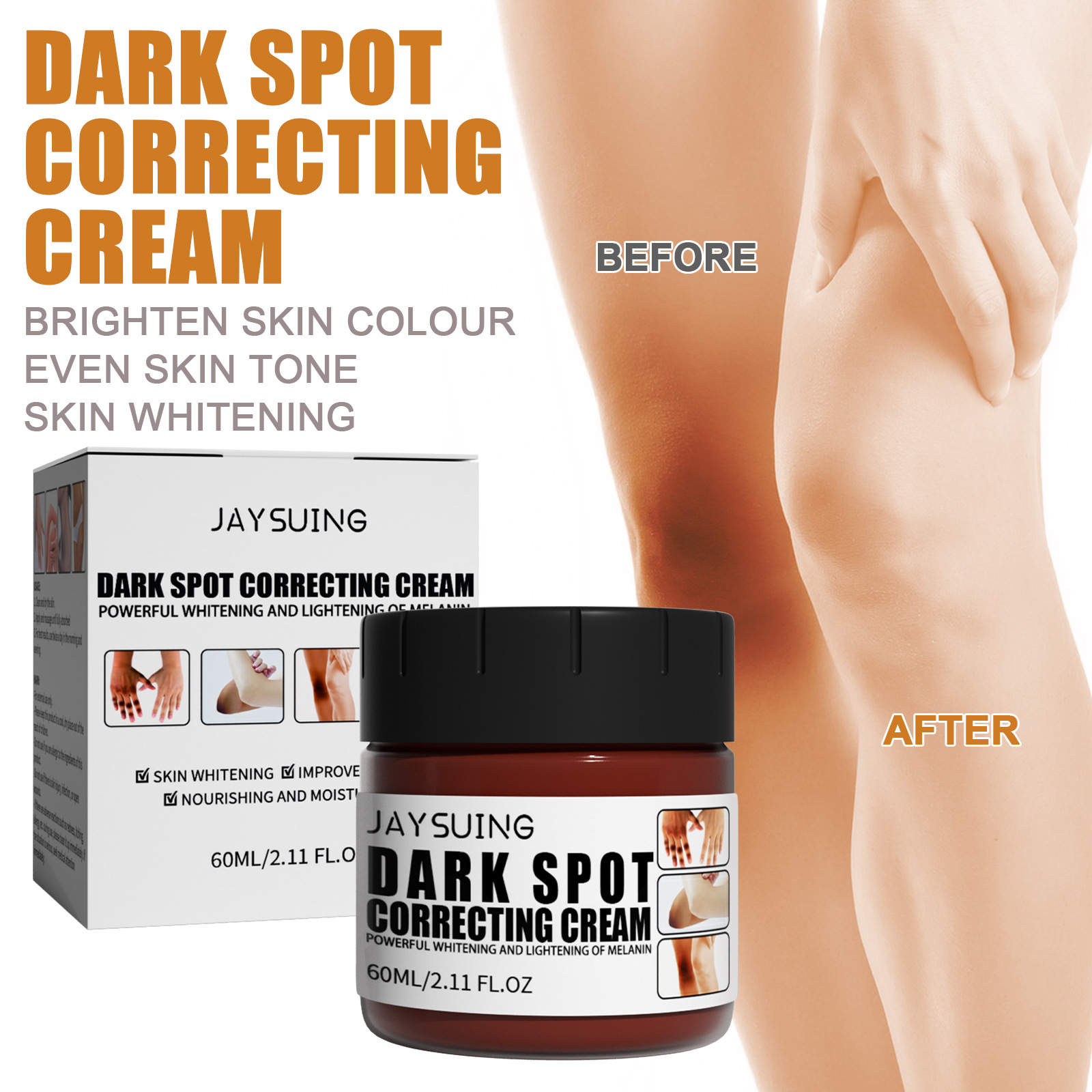 Joint Blackening Cleaning Cream for Whitening and Moisturizing Body Care