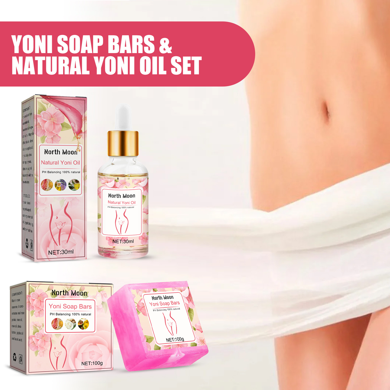 Women's Intimate Care Cleaning Soap for Gentle Hygiene and Freshness