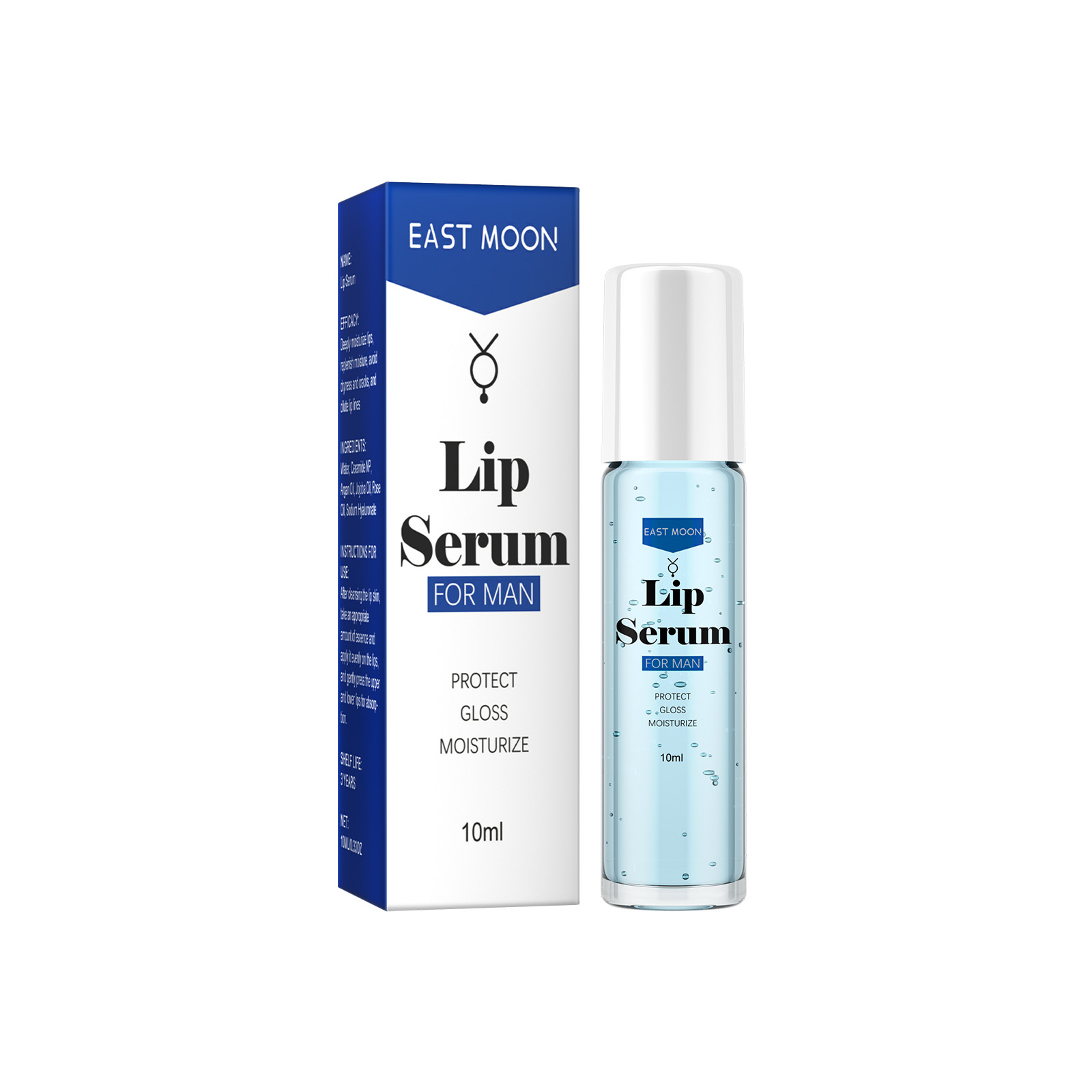 EAST MOON Lip Essence Roller Ball Liquid: Nourishes, Lightens Lip Lines, Prevents Dryness, and Plumps Moisture for Beautiful Lips