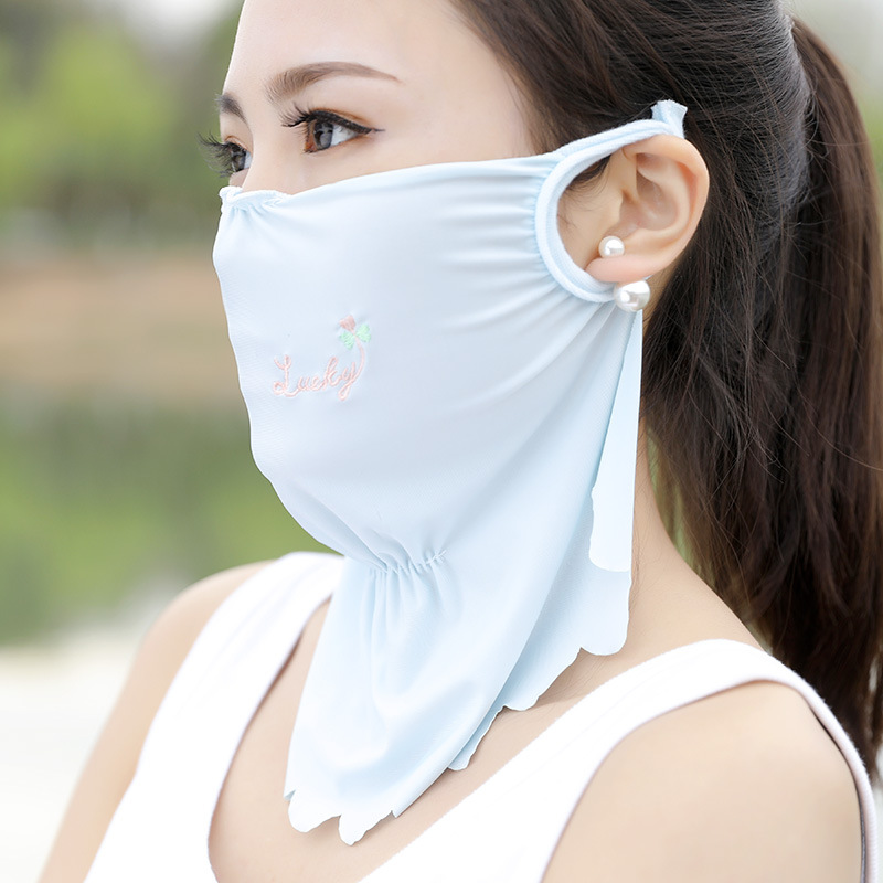 Women's Breathable Sunscreen Mask for Large Area UV Protection