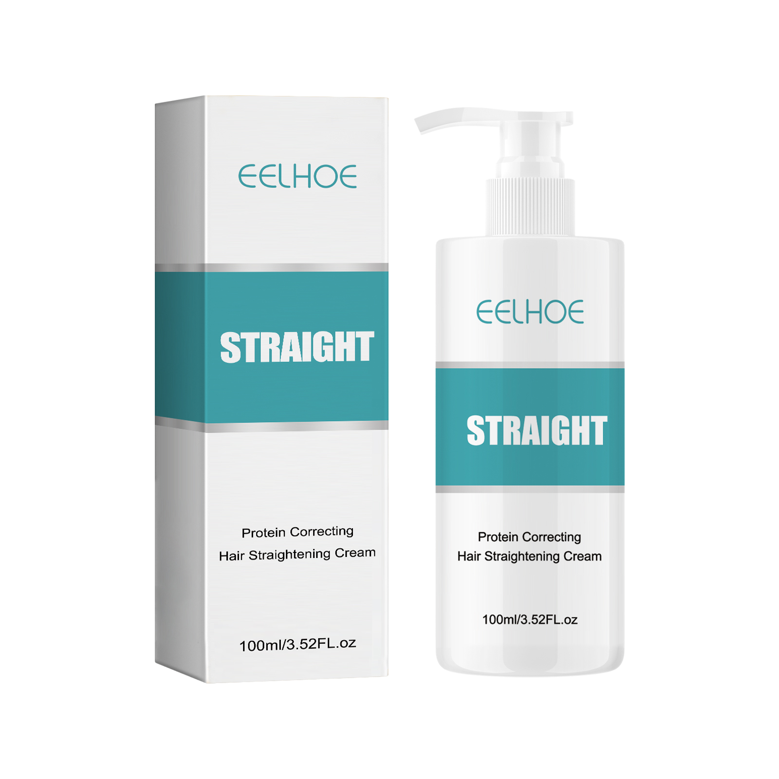 EELHOE Protein Corrective Straightening Cream for Smoothing Frizz and Repairing Damaged Hair - Leave-In Smoothing Conditioner