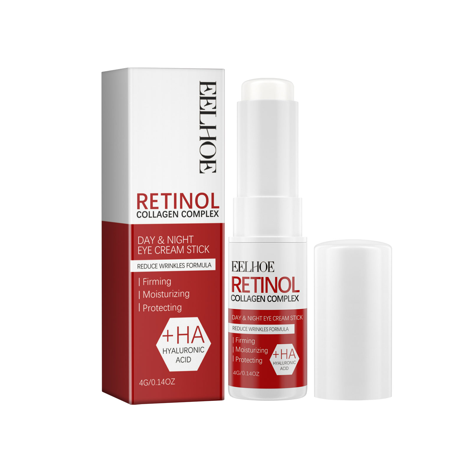 EELHOE Retinol Eye Cream Stick: Diminish Fine Lines, Eye Bags, & Dark Circles While Hydrating & Firming Skin Around the Eyes
