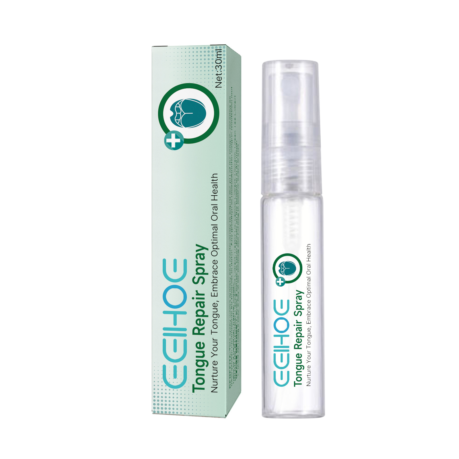 EELHOE Tongue Repair Spray for White Tongue Relief - Dry & Swollen Tongue Oral Care Solution