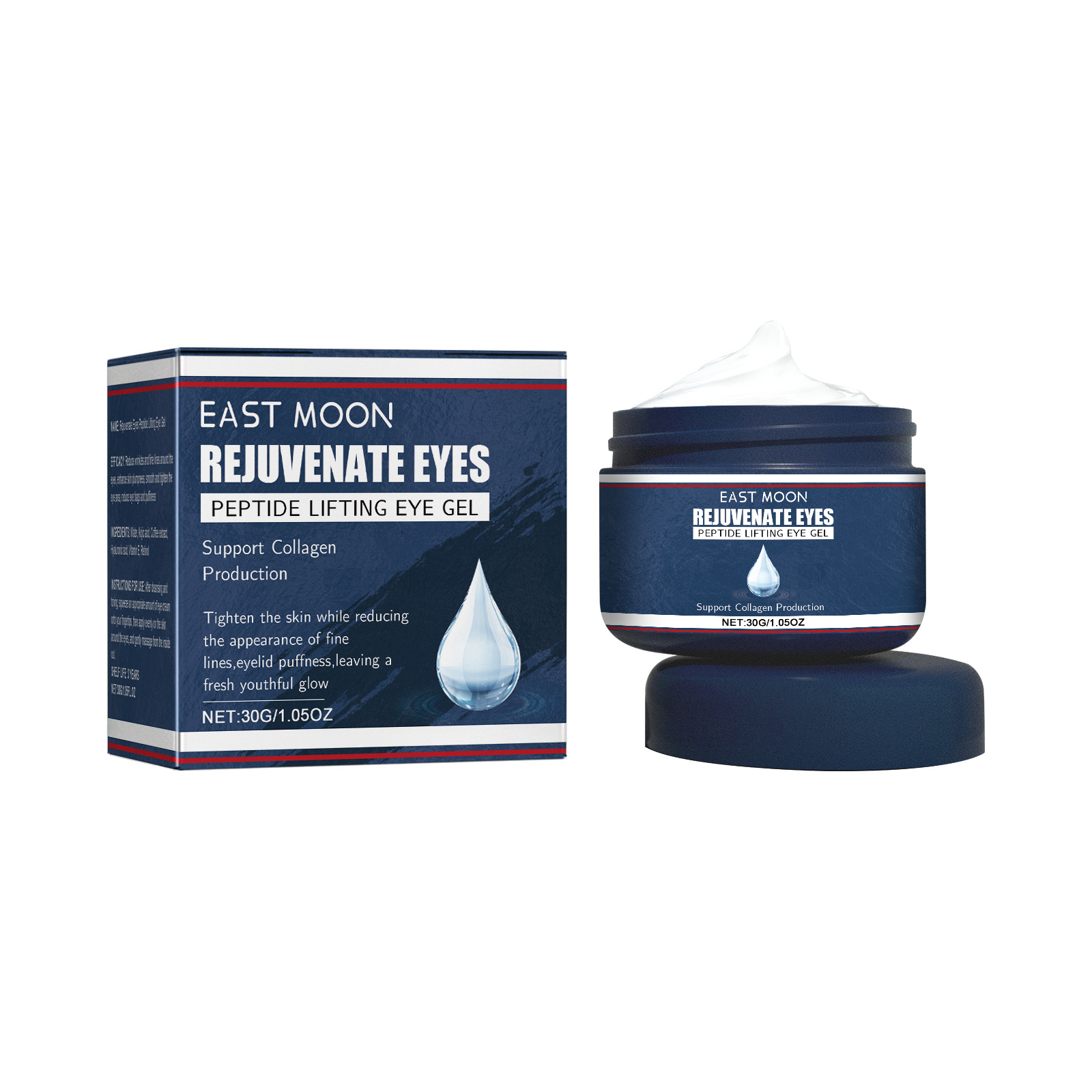 East Moon Anti-Aging Firming Eye Cream - Moisturizing & Repairing Dullness for Youthful Skin