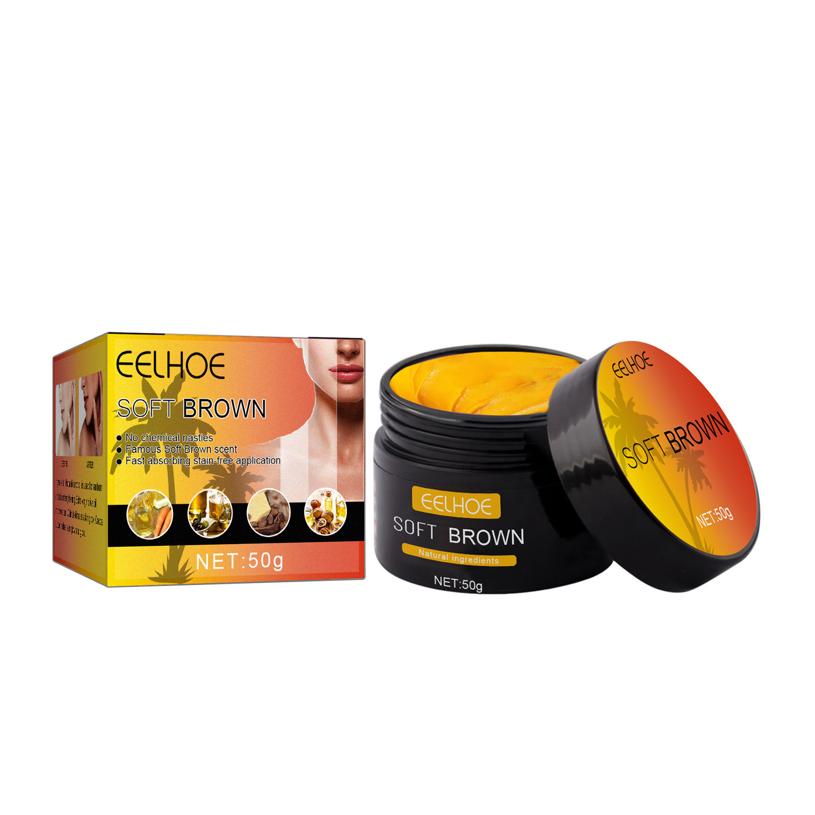 EELHOE Aloe Vera Gel Tanning Aid Cream - Summer Beach Bronzing Sunscreen & Sunburn Repair Gel