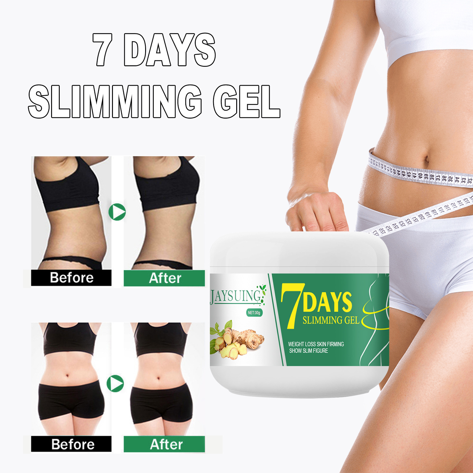 Jaysuing Ginger Abdominal Shrinking & Slimming Cream Massage for Belly Tightening, Body Shaping, and Slimming Beauty Treatment